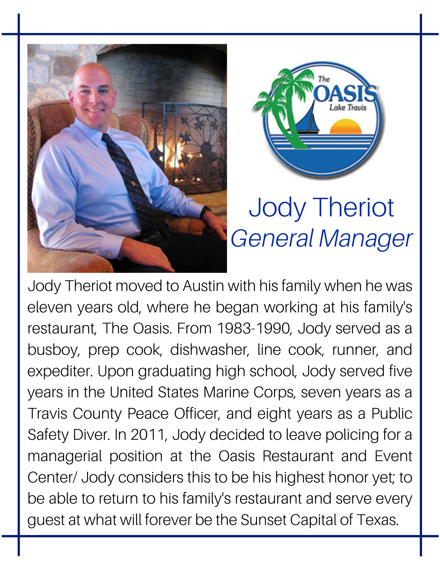 General Manager Jody Theriot