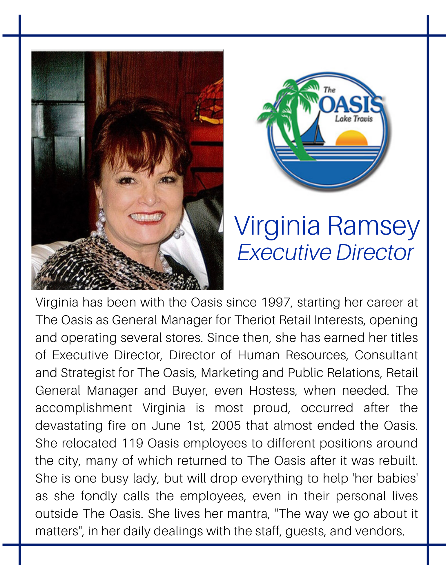 Executive Director Virginia Ramsey